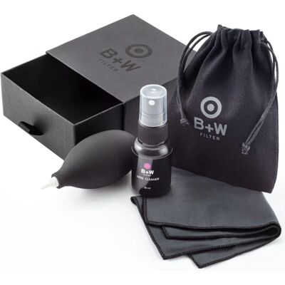 Kit de nettoyage de voyage B&W - Pour objectifs et filtres - Publicité Kit de nettoyage de voyage B&W - Pour objectifs et filtres - Publicité