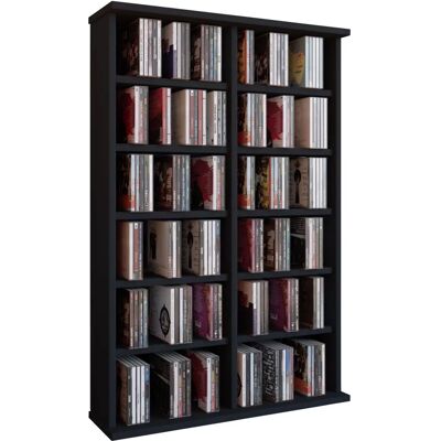 Étagère VCM Ronul - Pour 300 CD, 130 DVD, 72 Vidéos - Publicité Étagère VCM Ronul - Pour 300 CD, 130 DVD, 72 Vidéos - Publicité
