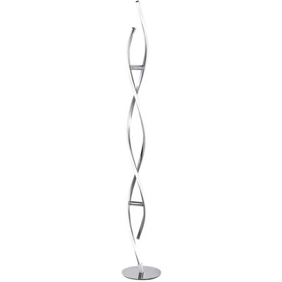 Paul Neuhaus Silber LED-Stehleuchte - Geschwungenes Design 2-Flammig Paul Neuhaus Silber LED-Stehleuchte - Geschwungenes Design 2-Flammig