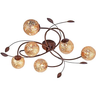 Paul Neuhaus Greta Deckenleuchte Braun-Rost - Deckenlampe Paul Neuhaus Greta Deckenleuchte Braun-Rost - Deckenlampe