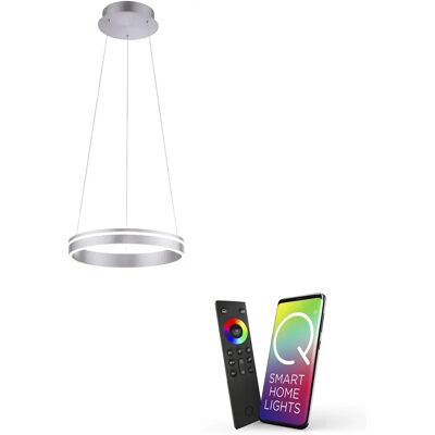 Paul Neuhaus Stahl Smart Pendelleuchte - 40cm, Dimmbar, ZigBee Paul Neuhaus Stahl Smart Pendelleuchte - 40cm, Dimmbar, ZigBee