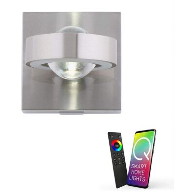Paul Neuhaus Q-Mia Stahl LED Wandleuchte mit RGB & Weiß, Dimmer Paul Neuhaus Q-Mia Stahl LED Wandleuchte mit RGB & Weiß, Dimmer