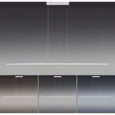 Suspension LED Pure-Lite en acier inoxydable avec variateur et CCT - 8377-55 - Publicité Suspension LED Pure-Lite en acier inoxydable avec variateur et CCT - 8377-55 - Publicité