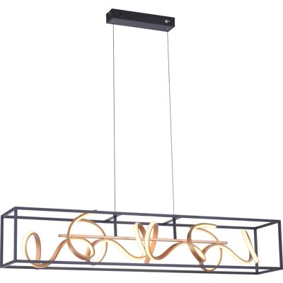 Paul Neuhaus LED-Pendelleuchte Schwarz Gold - Pendellampe Paul Neuhaus LED-Pendelleuchte Schwarz Gold - Pendellampe