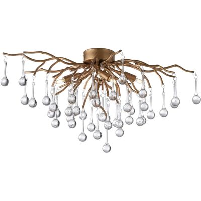 Paul Neuhaus Icicle Antikmessing 4-flammige Deckenleuchte - Deckenlampe Paul Neuhaus Icicle Antikmessing 4-flammige Deckenleuchte - Deckenlampe