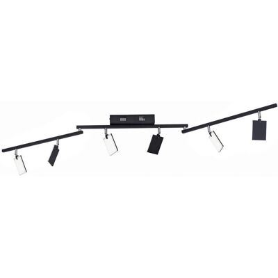 Luminaire LED plafond PURE-MIRA - 6 spots ajustables - Publicité Luminaire LED plafond PURE-MIRA - 6 spots ajustables - Publicité
