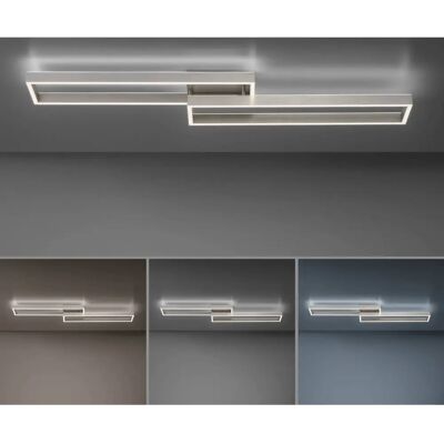 Paul Neuhaus LED-Deckenleuchte - 2-flammig, Nickel-matt Silber Paul Neuhaus LED-Deckenleuchte - 2-flammig, Nickel-matt Silber