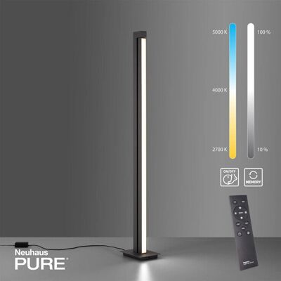 Lampa podłogowa LED Pure Lines CCT regulowana szara Lampa podłogowa LED Pure Lines CCT regulowana szara