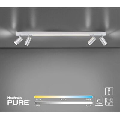 Plafonnier LED PURE LINES de Paul Neuhaus 6121-95 - Lampe de plafond - Publicité Plafonnier LED PURE LINES de Paul Neuhaus 6121-95 - Lampe de plafond - Publicité