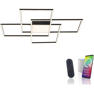 Paul Neuhaus Q-Asmin LED taklampa - Smart Home, dimmbar, 80x80cm Paul Neuhaus Q-Asmin LED taklampa - Smart Home, dimmbar, 80x80cm
