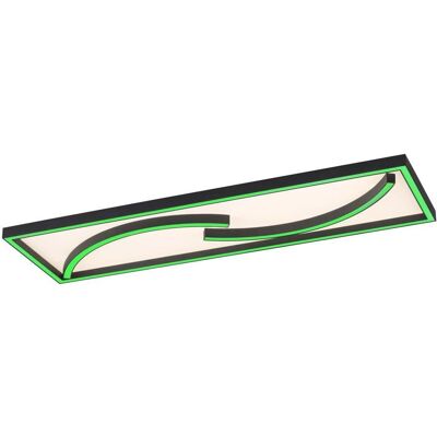 PAUL NEUHAUS Serpentscheibe LED Deckenleuchte schwarz, 30cm, dimmbar, RGB, CCT, Funk PAUL NEUHAUS Serpentscheibe LED Deckenleuchte schwarz, 30cm, dimmbar, RGB, CCT, Funk