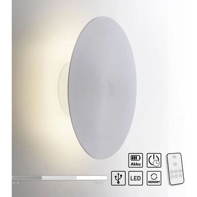 PAUL NEUHAUS Akku LED Wandleuchte - 25cm Grau Aluminium PAUL NEUHAUS Akku LED Wandleuchte - 25cm Grau Aluminium