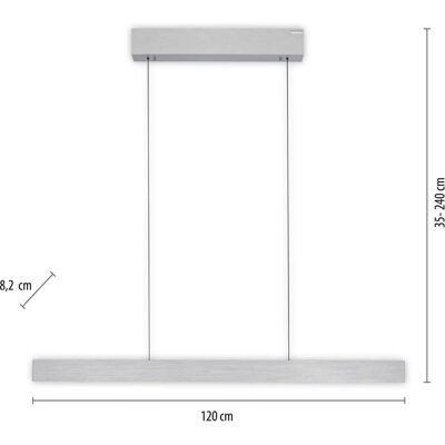 PAUL NEUHAUS - PURE E-MOTION - Aluminum - Lámpara colgante PAUL NEUHAUS - PURE E-MOTION - Aluminum - Lámpara colgante