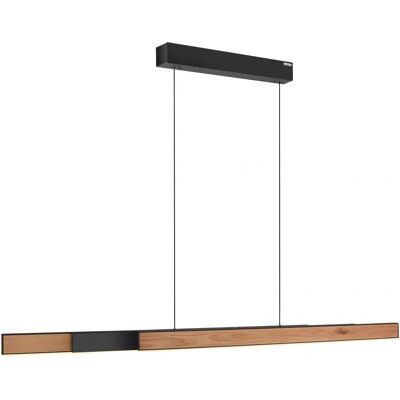 Paul Neuhaus Schwarz Eichenholz LED Pendelleuchte - Höhenverstellbar, Dimmer, mit Memory Paul Neuhaus Schwarz Eichenholz LED Pendelleuchte - Höhenverstellbar, Dimmer, mit Memory