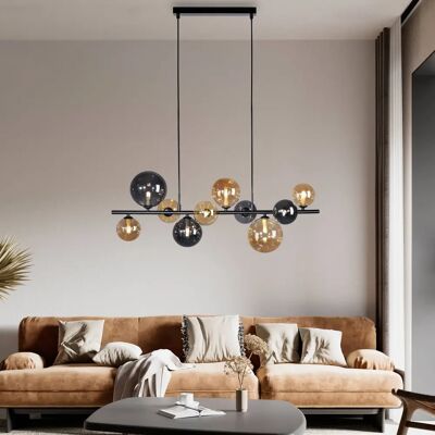 Paul Neuhaus Popsicle 10-flammer sort hængelampe - Designerlampe Paul Neuhaus Popsicle 10-flammer sort hængelampe - Designerlampe