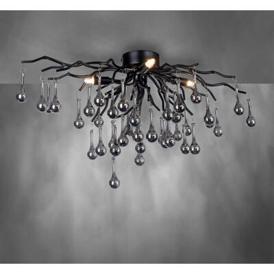 Paul Neuhaus Schwarze Icicle Deckenlampe - Deckenleuchte Paul Neuhaus Schwarze Icicle Deckenlampe - Deckenleuchte