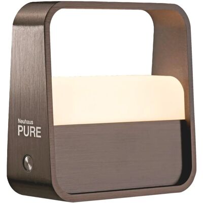 Paul Neuhaus LED Akku Tischleuchte PURE Go mørkebrun dimmbar - LED Bordlampe Paul Neuhaus LED Akku Tischleuchte PURE Go mørkebrun dimmbar - LED Bordlampe