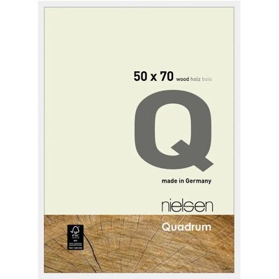 Nielsen Quadrum 50 x 70cm Wooden Picture Frame - White - Display Frame Nielsen Quadrum 50 x 70cm Wooden Picture Frame - White - Display Frame
