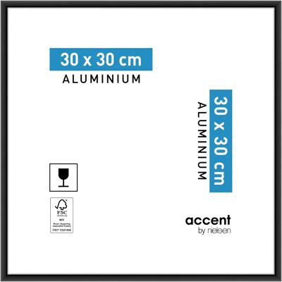 Nielsen Design Nielsen Fotolijst 54126 Accent Sort 30x30cm - Fotoskilt Nielsen Design Nielsen Fotolijst 54126 Accent Sort 30x30cm - Fotoskilt