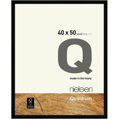 Nielsen Quadrum 40 x 50cm Wooden Picture Frame - Black - Picture Frame Nielsen Quadrum 40 x 50cm Wooden Picture Frame - Black - Picture Frame