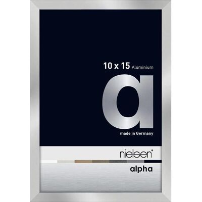 Cadre Photo Nielsen Premium Alpha Argent - 10x15 cm - Publicité Cadre Photo Nielsen Premium Alpha Argent - 10x15 cm - Publicité