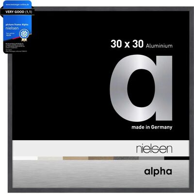 Nielsen - Alpha Square Oak Wood Veneer Photo Frame - Black Oak - Photo Frame Nielsen - Alpha Square Oak Wood Veneer Photo Frame - Black Oak - Photo Frame