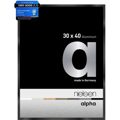 Cadre en aluminium noir Nielsen Alpha - 30x40 cm - Publicité Cadre en aluminium noir Nielsen Alpha - 30x40 cm - Publicité