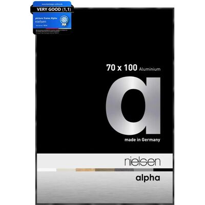 Nielsen Alpha Black Glossy Aluminum Picture Frame - 70x100 cm Nielsen Alpha Black Glossy Aluminum Picture Frame - 70x100 cm