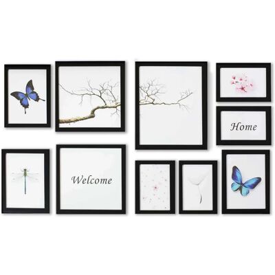 Nielsen 10er Rahmen Set Schwarz Kunststoff - Bilderrahmen Set Nielsen 10er Rahmen Set Schwarz Kunststoff - Bilderrahmen Set