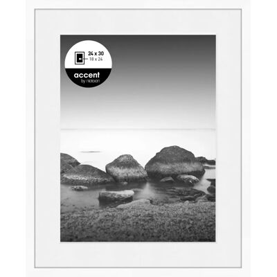 Nielsen Design Nielsen Aura Blanc 24x30 Bois - Cadre Photo - Publicité Nielsen Design Nielsen Aura Blanc 24x30 Bois - Cadre Photo - Publicité