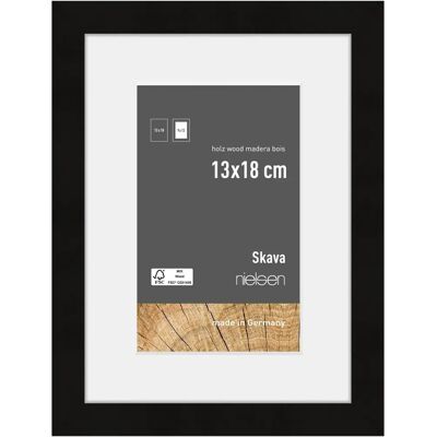 Cadre en bois Nielsen Skava 13 x 18cm - Noir - Cadre photo - Publicité Cadre en bois Nielsen Skava 13 x 18cm - Noir - Cadre photo - Publicité