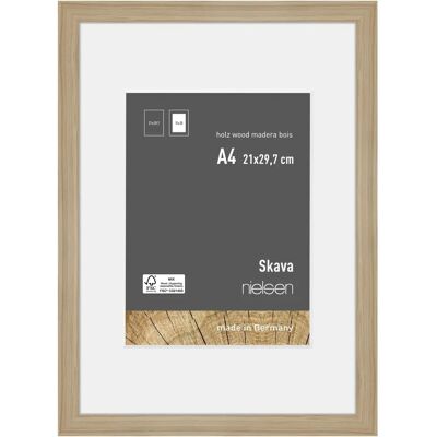 Nielsen Skava White Wooden Picture Frame - 15x20cm Mount Nielsen Skava White Wooden Picture Frame - 15x20cm Mount