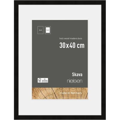 Cadre en Bois Nielsen Skava 30x40cm - Noir - Décoration Murale - Publicité Cadre en Bois Nielsen Skava 30x40cm - Noir - Décoration Murale - Publicité
