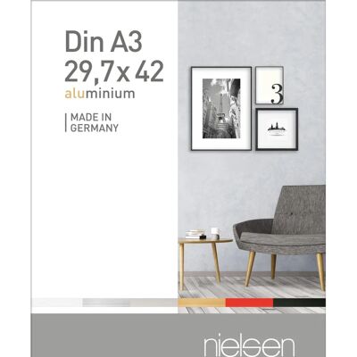Nielsen Pixel - A3 - Black - 29.7 x 42 cm - Poster Frame Nielsen Pixel - A3 - Black - 29.7 x 42 cm - Poster Frame