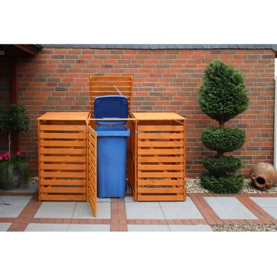 PROMADINO Vario V Mülltonnenbox - Rechteckige Garten-Kissenboxen für 3 x 240L PROMADINO Vario V Mülltonnenbox - Rechteckige Garten-Kissenboxen für 3 x 240L