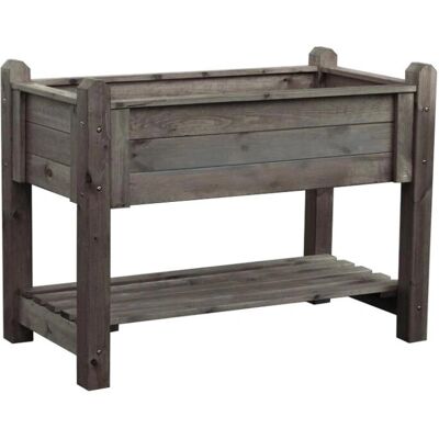 PROMADINO Gartenblumenkasten - 114x60x84,5 cm, Braun, Holz PROMADINO Gartenblumenkasten - 114x60x84,5 cm, Braun, Holz