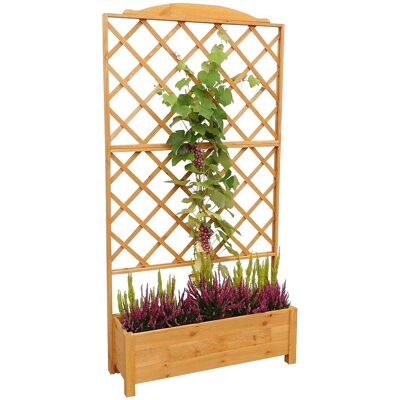 PROMADINO Rankhilfe - 110x210 cm - Holz, mit Pflanzkasten PROMADINO Rankhilfe - 110x210 cm - Holz, mit Pflanzkasten