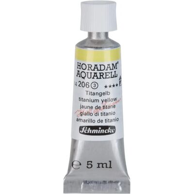 Schmincke - Acquarello Horadam Tubetto - Titanium Yellow - 5ml - Paint Schmincke - Acquarello Horadam Tubetto - Titanium Yellow - 5ml - Paint