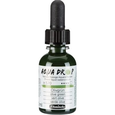 Schmincke Acquarello Liquido Aqua Drop - Olive Vert - Aquarelle - Publicité Schmincke Acquarello Liquido Aqua Drop - Olive Vert - Aquarelle - Publicité