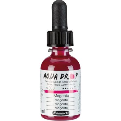 Schmincke - Acquarello Liquido Aqua Drop - Magenta - 30ml - Watercolor Paint - Publicité Schmincke - Acquarello Liquido Aqua Drop - Magenta - 30ml - Watercolor Paint - Publicité