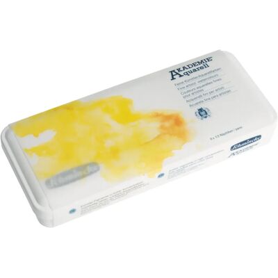 Conjunto de Aquarelas Akademie Schmincke - 9 Meia Pastilha Conjunto de Aquarelas Akademie Schmincke - 9 Meia Pastilha