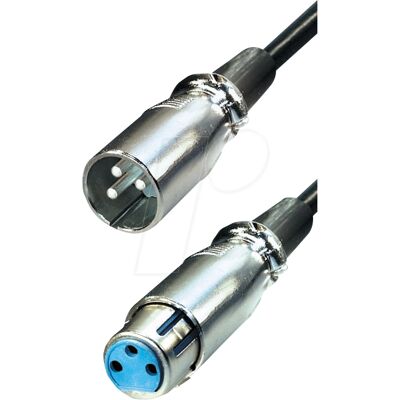 Maxtrack XLR 3-pin Microphone and Signal Cable - 5m - Black Maxtrack XLR 3-pin Microphone and Signal Cable - 5m - Black