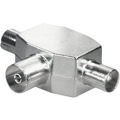 MAXTRACK - MATR FS27L - 2x IEC - Metallic - IEC adapter MAXTRACK - MATR FS27L - 2x IEC - Metallic - IEC adapter