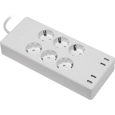 TRANSMEDIA Inteligentny przedłużacz 6 gniazd 4 USB TRANSMEDIA Inteligentny przedłużacz 6 gniazd 4 USB