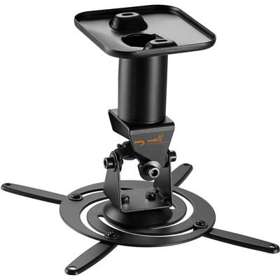 My Wall Black projector ceiling mount - adjustable, supports 15kg, low ceiling My Wall Black projector ceiling mount - adjustable, supports 15kg, low ceiling