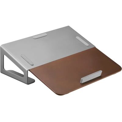 myWall Laptop Ständer, Notebook Ständer, Grau, Braun - Laptop Stand myWall Laptop Ständer, Notebook Ständer, Grau, Braun - Laptop Stand