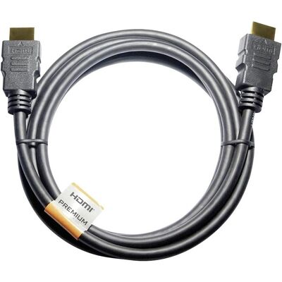 Maxtrack Câble HDMI - 5m Noir 4K UHD HDR ARC - Publicité Maxtrack Câble HDMI - 5m Noir 4K UHD HDR ARC - Publicité