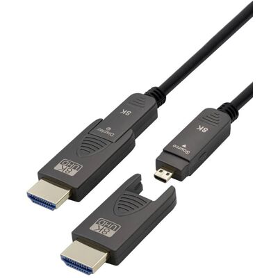 Maxtrack HDMI Glasfaser-Kabel 50m - 8K/4K - Flexibel, Hochgeschwindigkeit Maxtrack HDMI Glasfaser-Kabel 50m - 8K/4K - Flexibel, Hochgeschwindigkeit