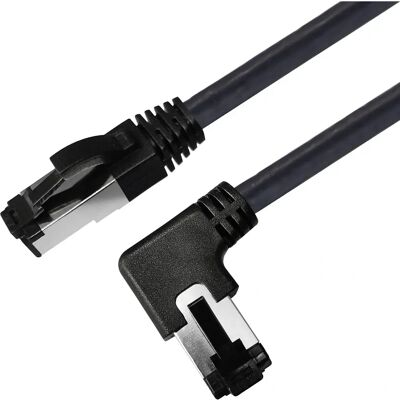 Maxtrack TI52-1,5L Câble réseau - Cat 8.1, 1,50m, Noir, Angulé à 90° - Publicité Maxtrack TI52-1,5L Câble réseau - Cat 8.1, 1,50m, Noir, Angulé à 90° - Publicité