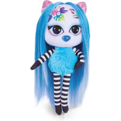 Poupée en peluche NICI Nali - 20cm, Cheveux bleus, ensemble d'accessoires de 3 pièces - Publicité Poupée en peluche NICI Nali - 20cm, Cheveux bleus, ensemble d'accessoires de 3 pièces - Publicité